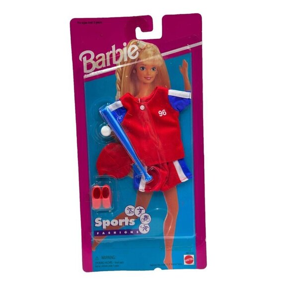 Mattel Other - Vintage NIP 1995 Barbie Sports Fashions Softball Outfit Uniform 68312-91